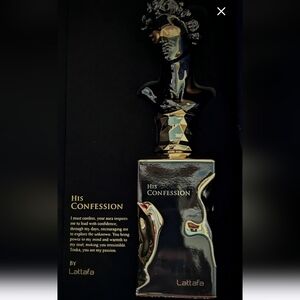 Lattafa His Confession Calogne 1.17 Oz Travel Spray